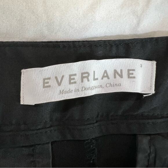 Everlane Straight Slim Ankle pant in Black size 2 - Picture 4 of 14